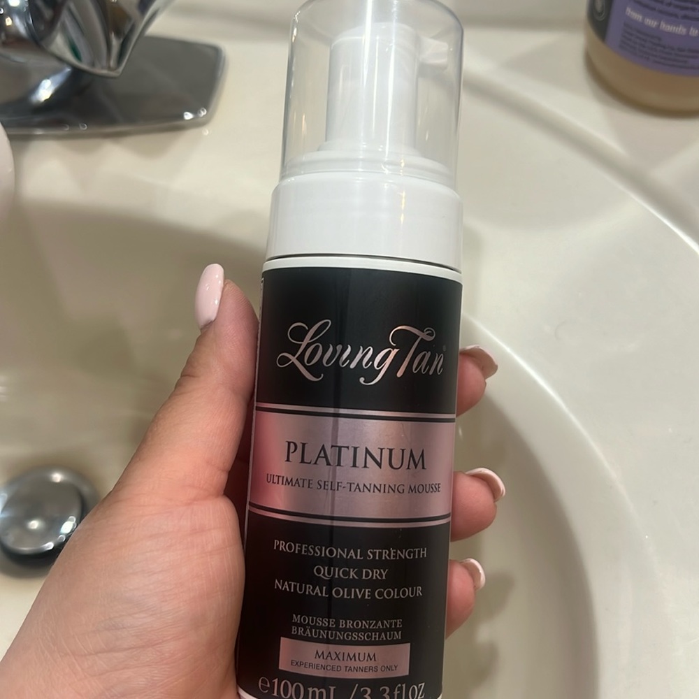 Opened but never used loving tan platinum ultra dark self tanner
